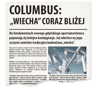 Marketing deweloperski promo-domo.pl materiał informacyjny Columbus Gdynia